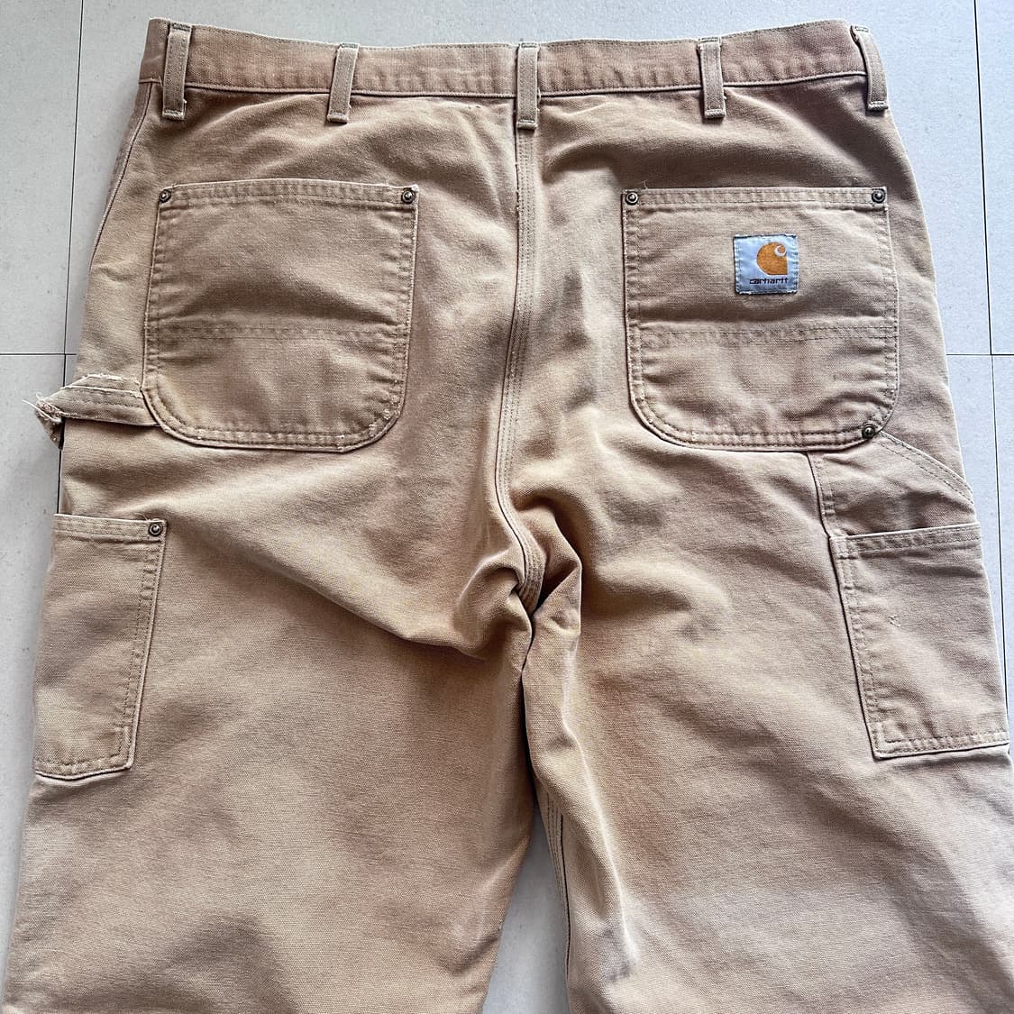 칼하트 B01 더블니 덩가리 팬츠 된장색 38사이즈 상품이미지7