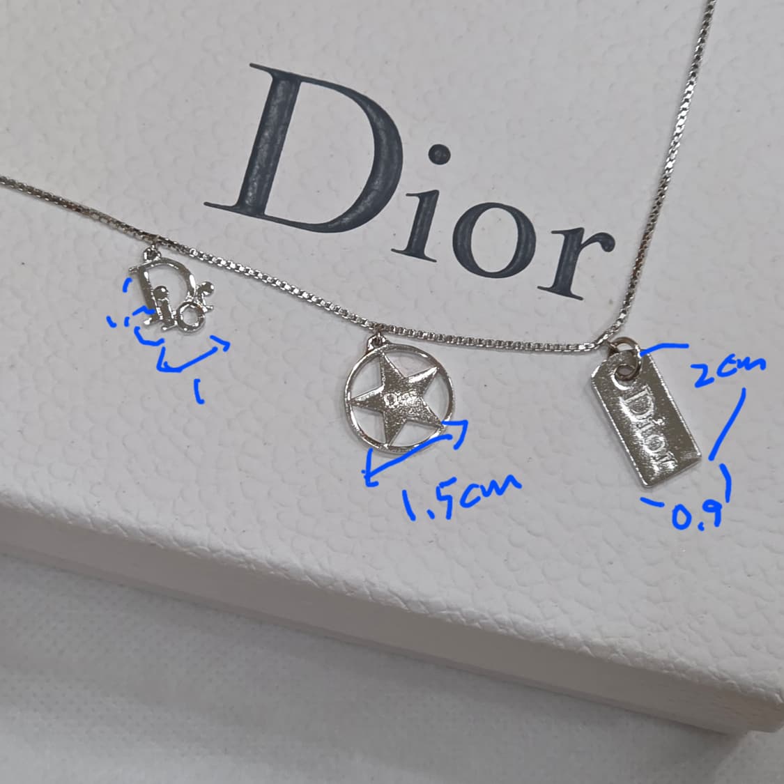 디올 은장 멀티챰 목걸이(매우 희귀) 상품이미지2