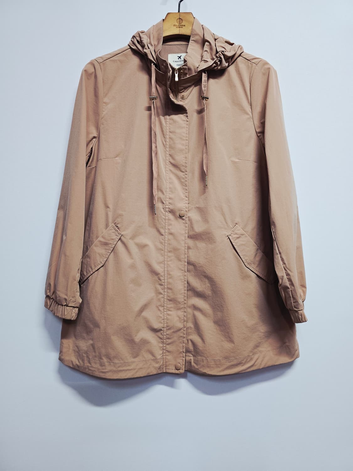 크로커다일 트레블 후드 롱 자켓 상품이미지1