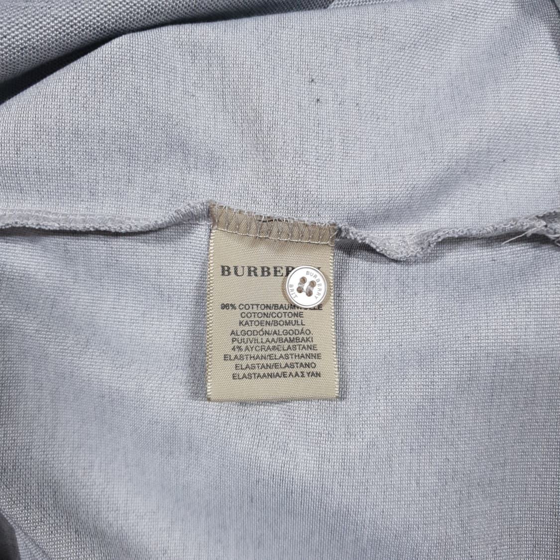 여성 XL) 버버리 크레스트 노바체크 반팔 카라티 폴로 피케 셔츠 그레이 상품이미지8