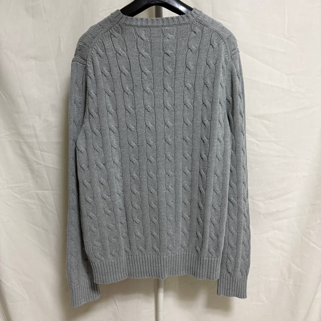 폴로 랄프로렌 케이블 코튼 니트 / 그레이, L 상품이미지7