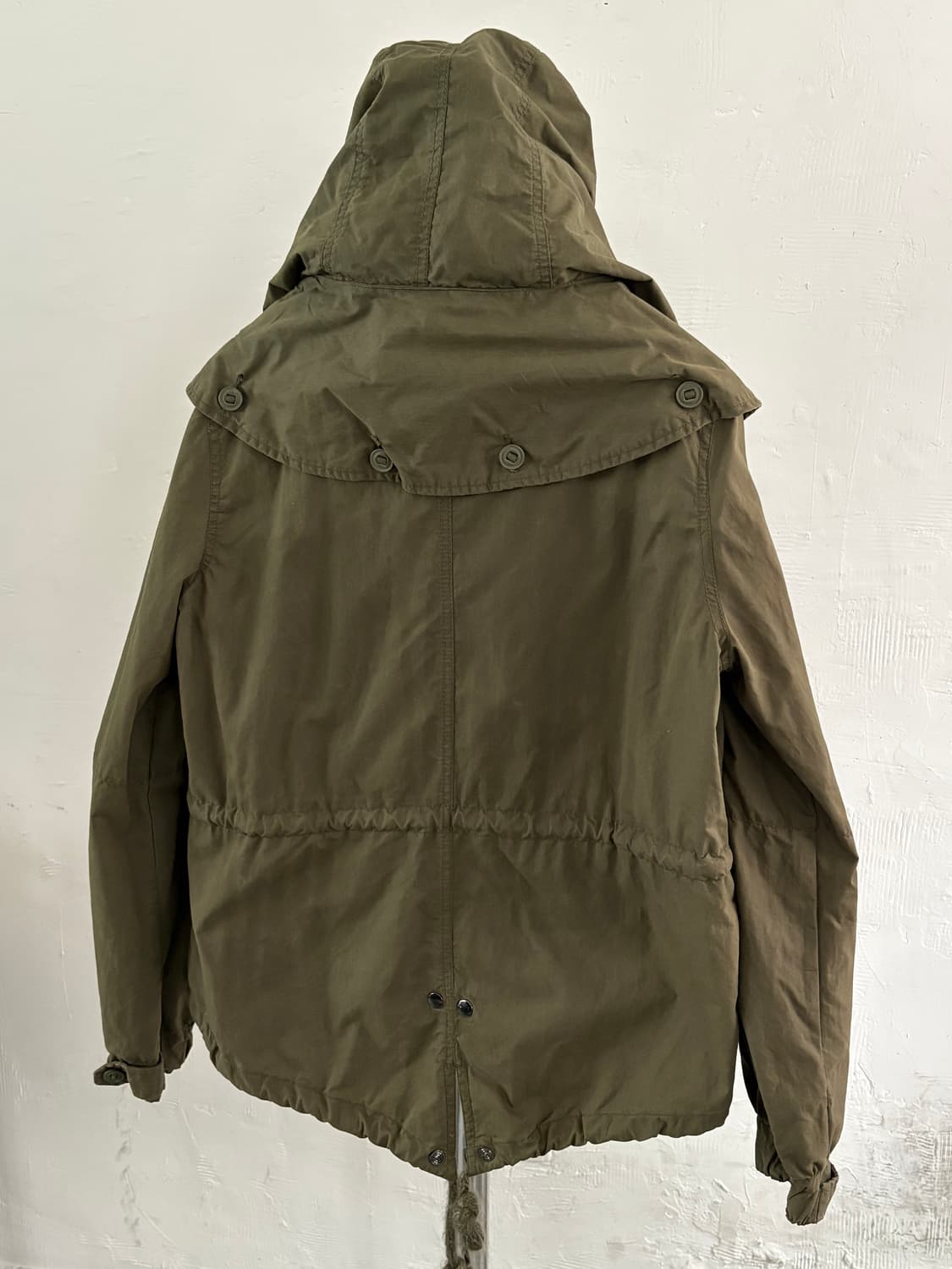 Diesel 디젤 밀리터리 카키 크롭 후드 자켓 상품이미지4