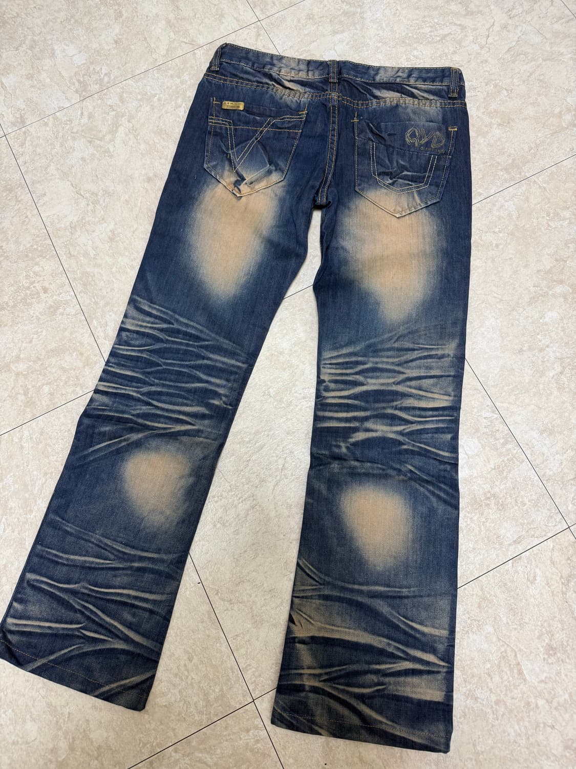 로우라이즈 나염 펑크 팬츠  상품이미지5