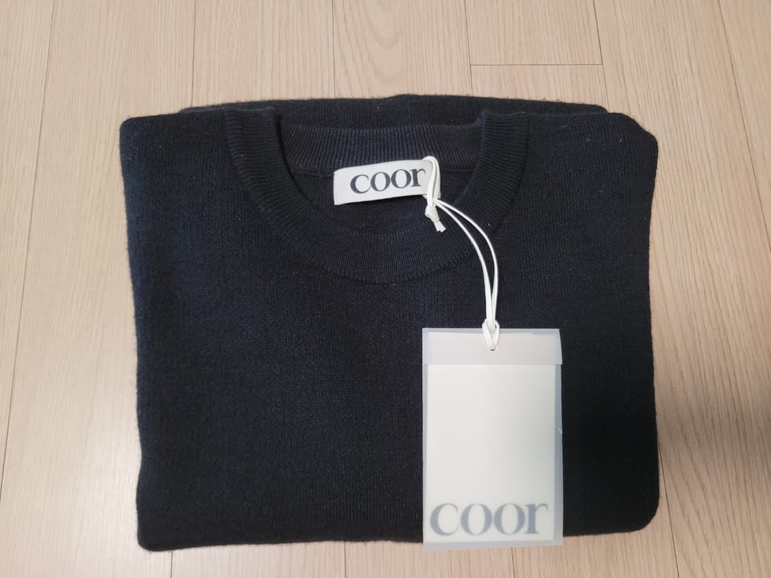 쿠어 울 니트 블랙 L사이즈 상품이미지2