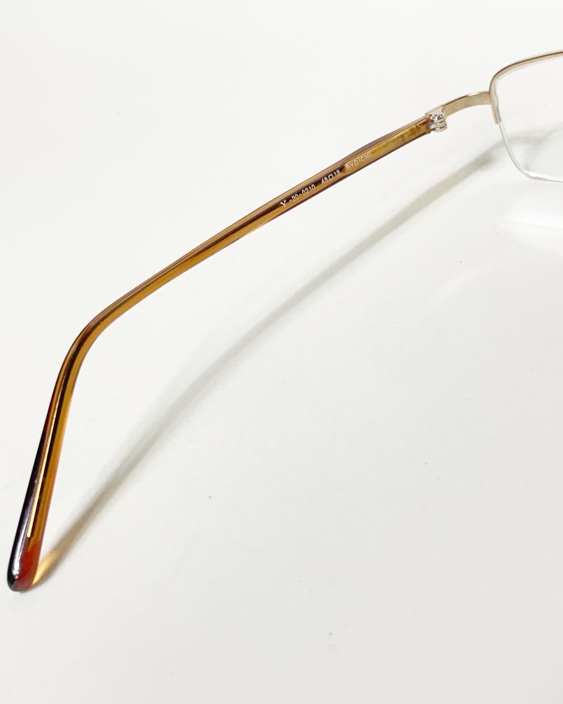 90s 일본제 Yano Ryoich 반무테 티타늄 안경 상품이미지7