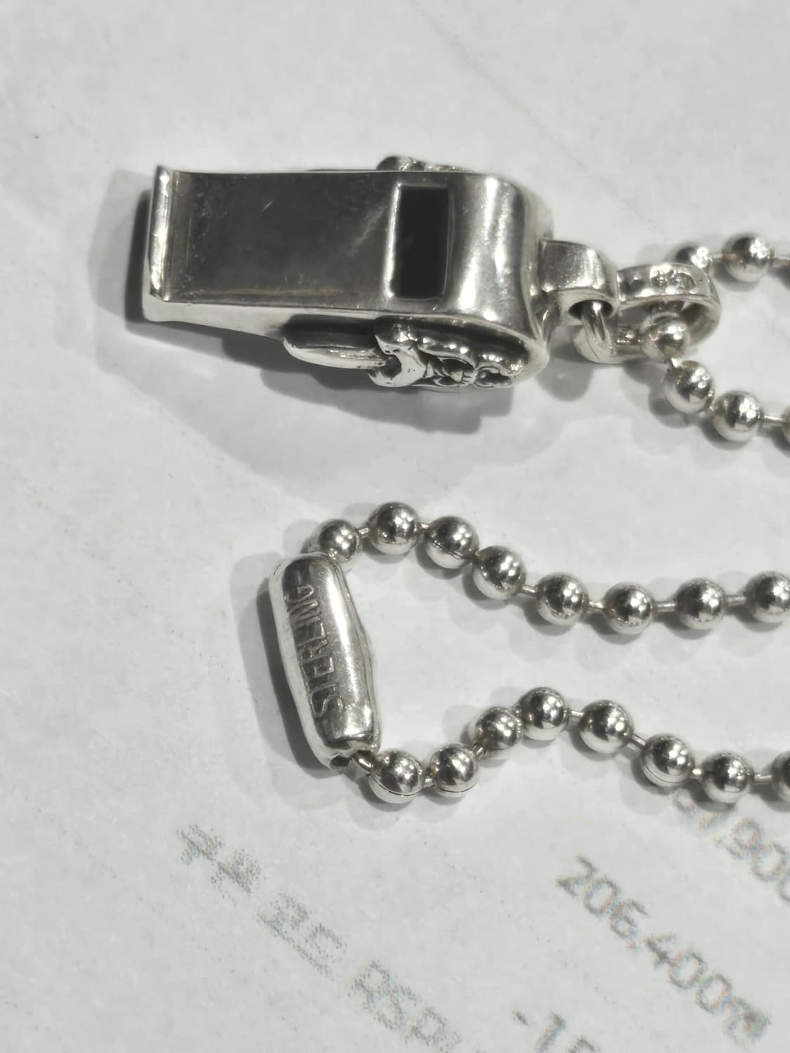 크롬하츠 대거 휘슬 펜던트×크롬하츠 볼체인 상품이미지3