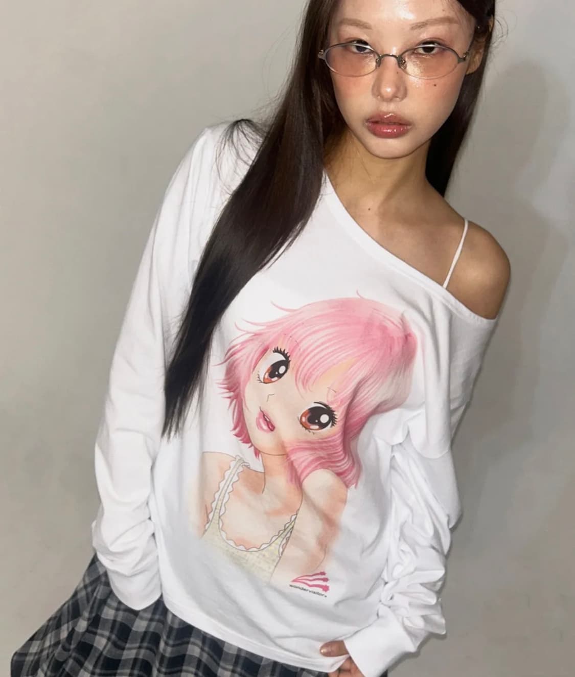 원더비지터 유리나 원숄더 오프숄더 상품이미지1