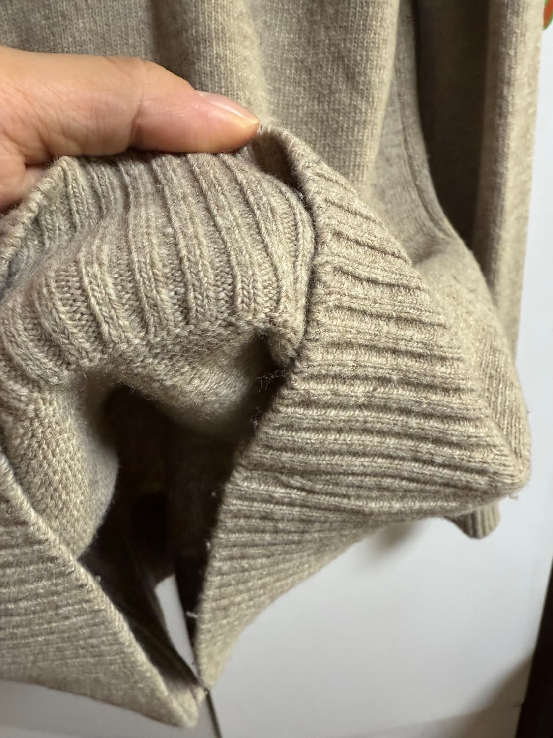 Adam's fig leaf 100%램스울 니트 베이지 49000원 상품이미지8