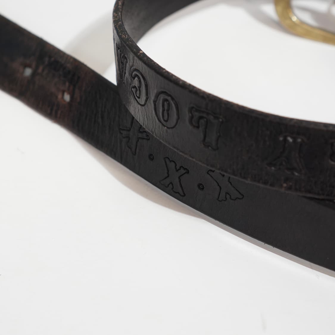 Noone 빈티지 레더 벨트 상품이미지5