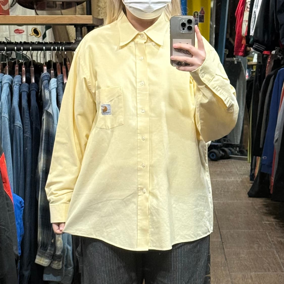 [HI] 칼하트 긴팔셔츠 옐로우  상품이미지1