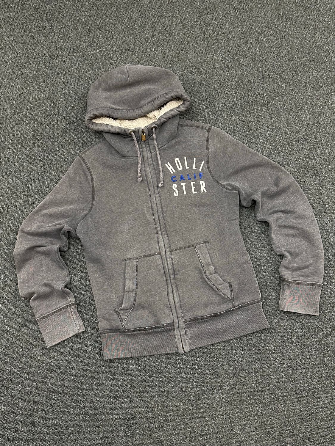 S)홀리스터 빈티지 셰르파 후드집업 상품이미지2