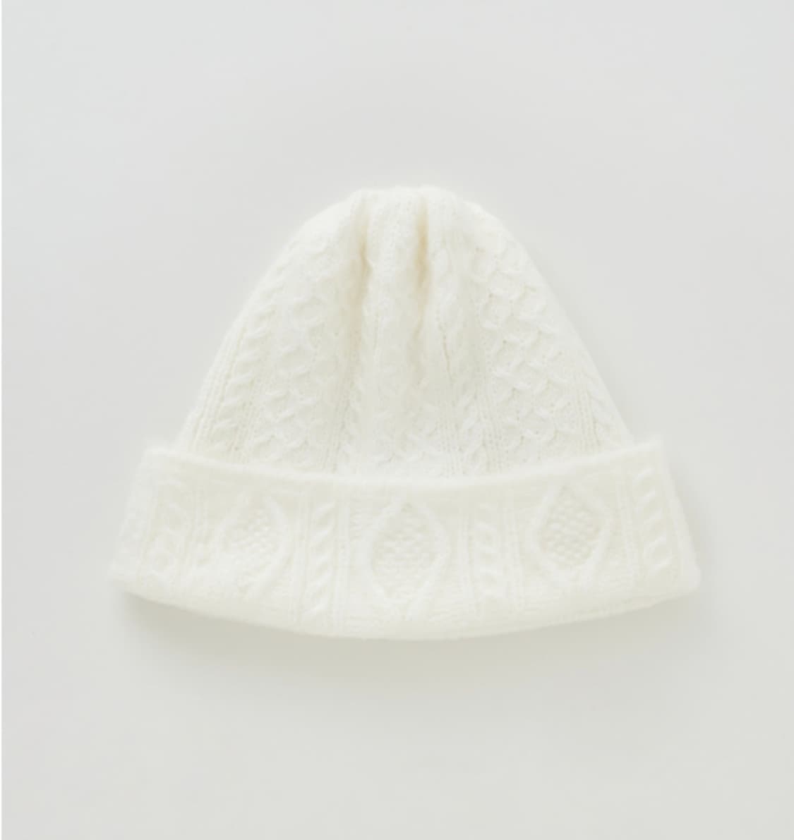leeds 샵 리즈 케이블 비니 화이트 (새상품) 상품이미지3