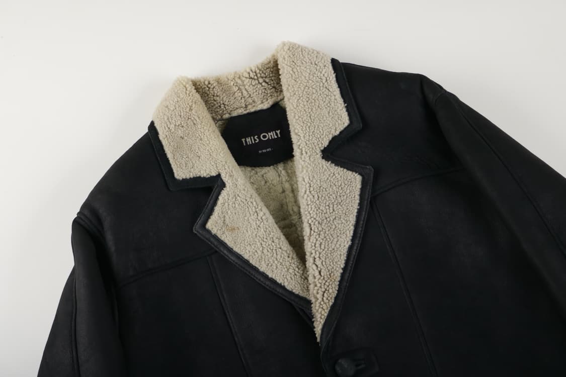 [S~M] 빈티지 양가죽 양털 시어링 자켓 상품이미지2