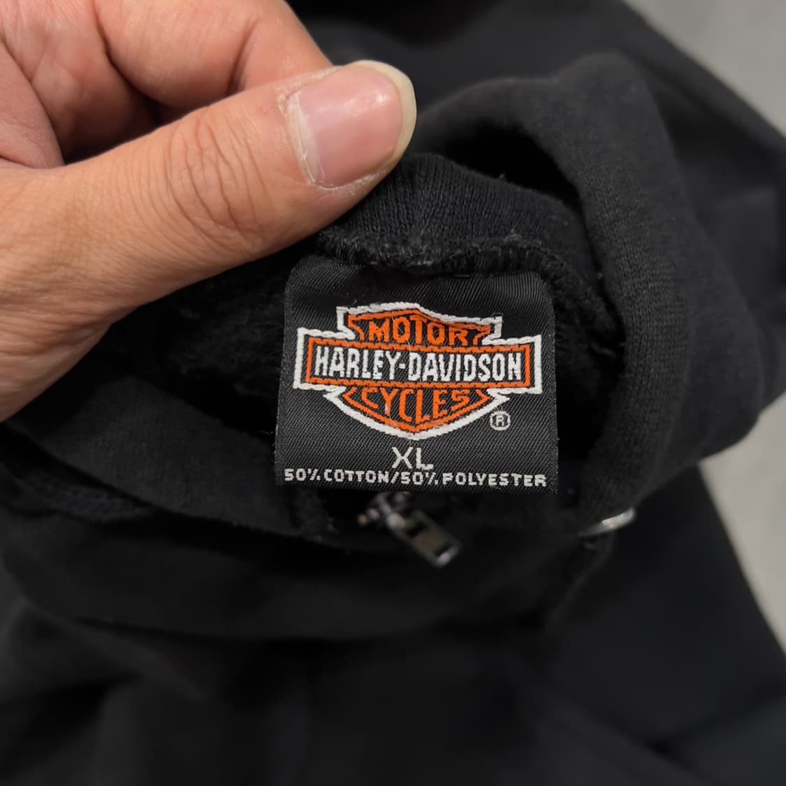 90s USA 할리데이비슨 플레임 후드집업 상품이미지6