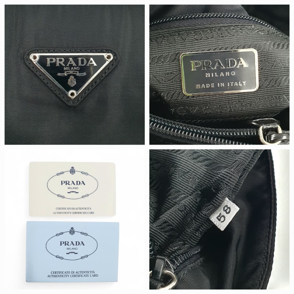 프라다 리나일론 블랙 미니 숄더백 B6506 상품이미지6