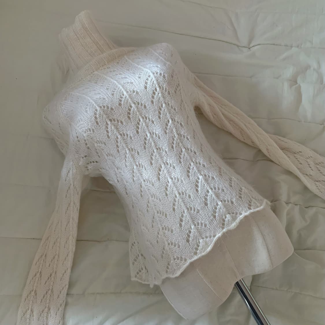 일본빈티지 빈티지 니트 빈티지 숄 모리 니트 히피페어리 사와코 하구미 상품이미지3