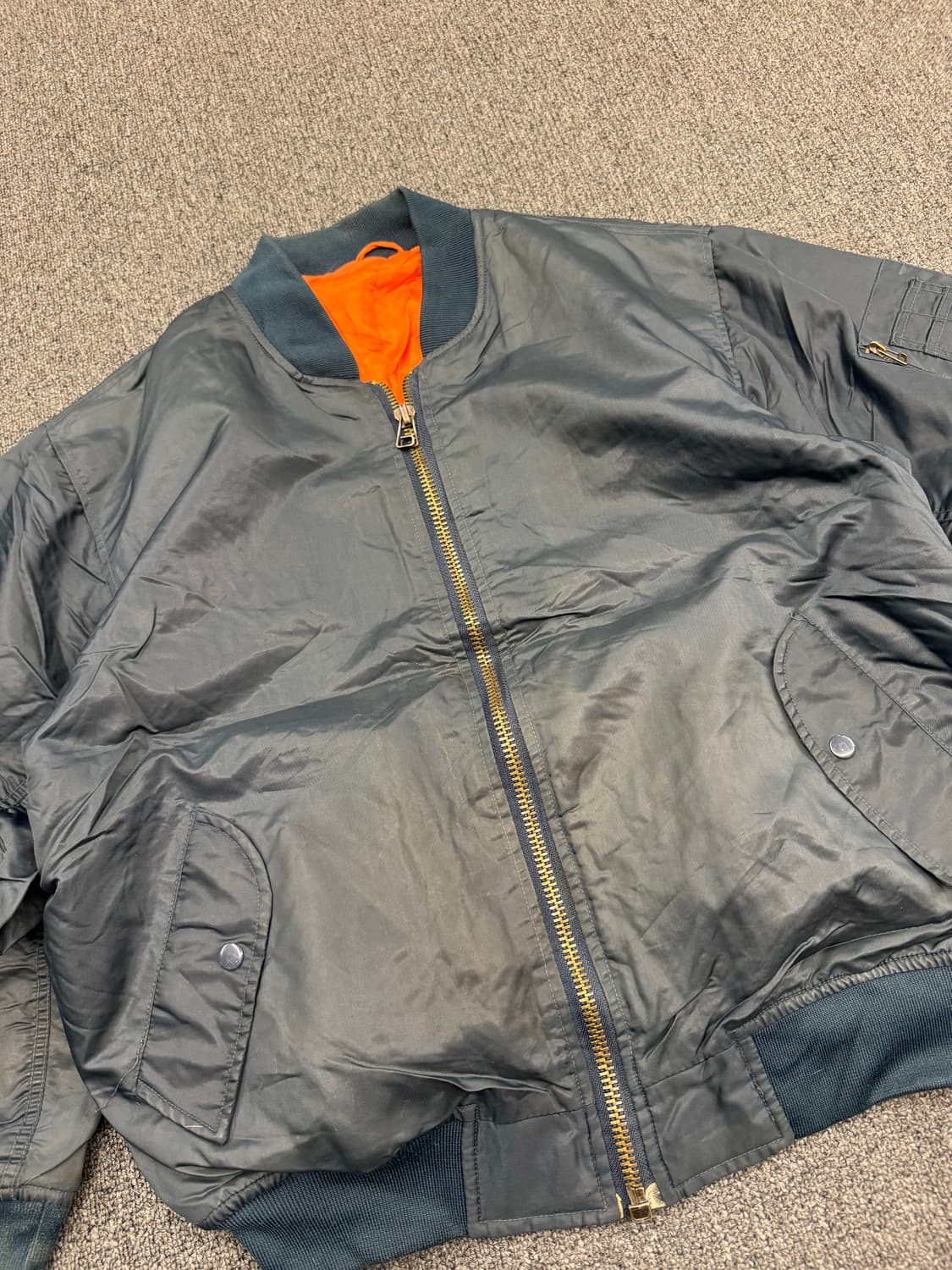 OS)American vintage ADDAX MA-1 항공점퍼 상품이미지3