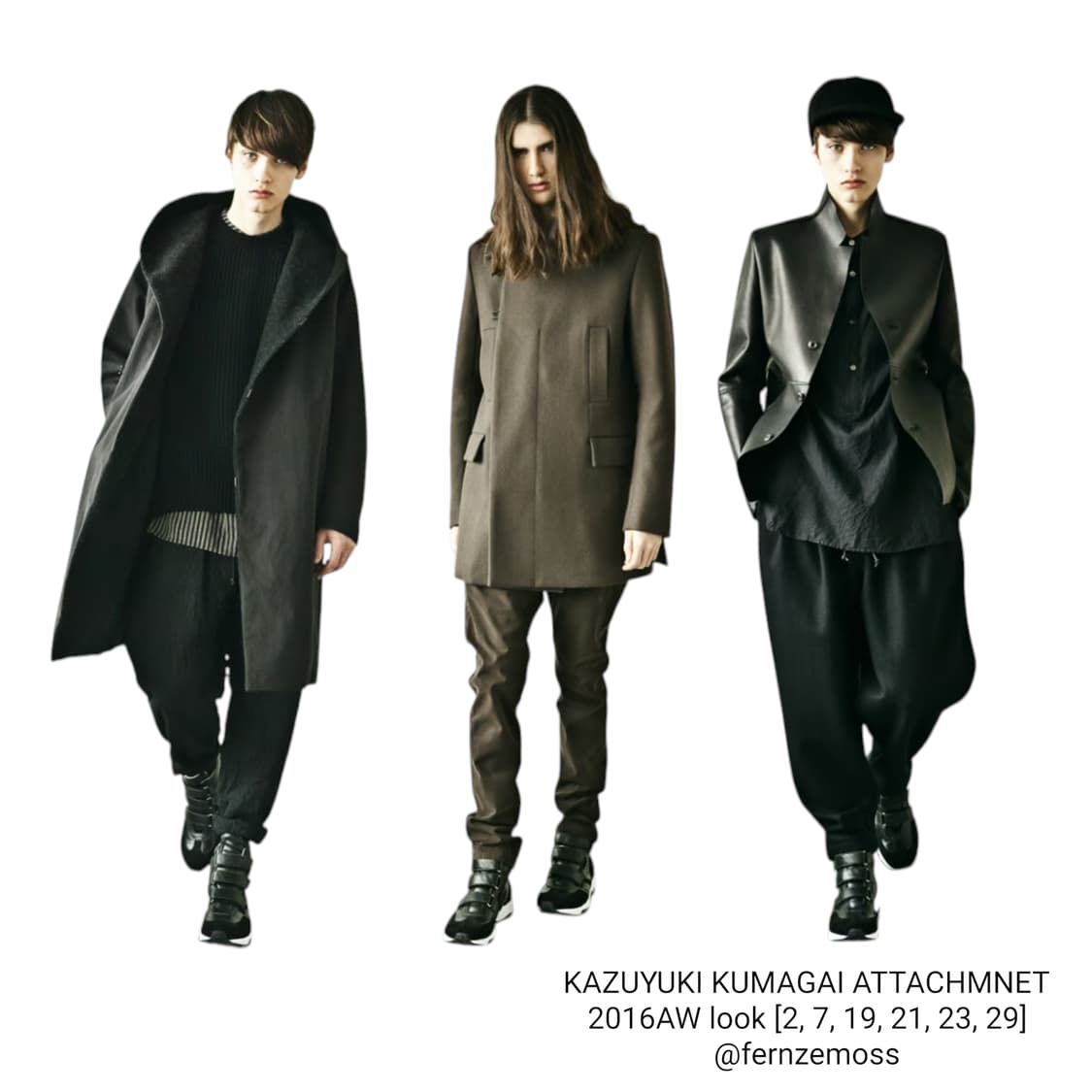 카즈유키 쿠마가이 벨크로 하이탑 2016AW 상품이미지8