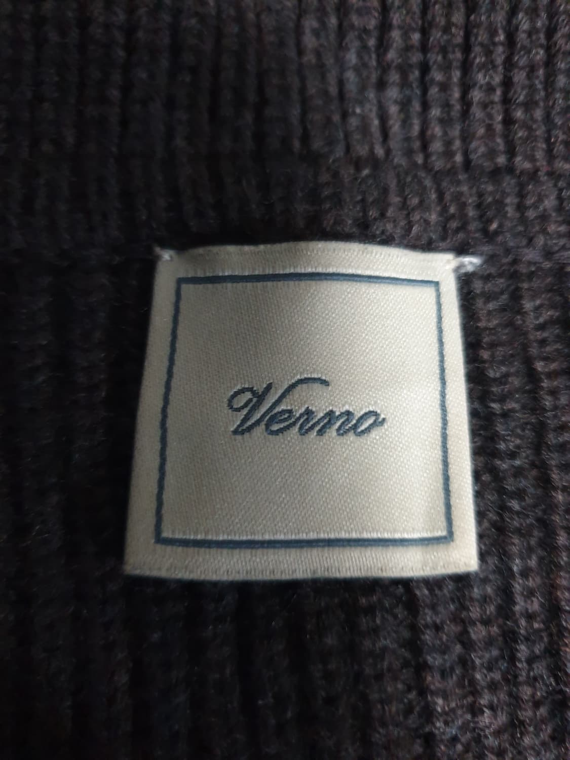 VERNO 베르노 울100% 클래식 혜비 가디건 블레이저 브라운 (L) 상품이미지3