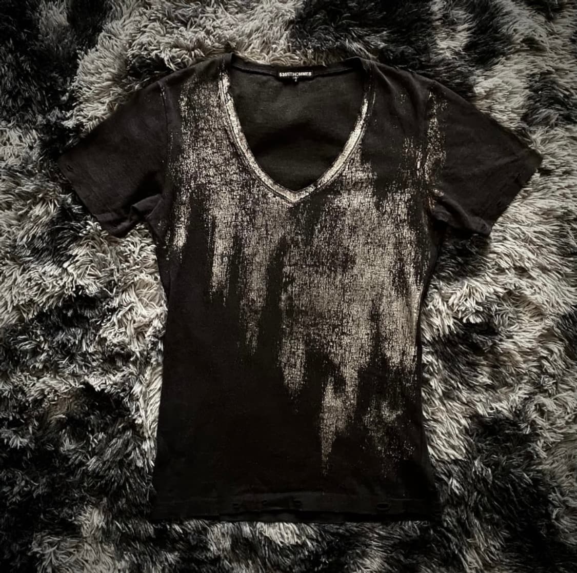 5351 pour les hommes vkei v-neck t-shirt 상품이미지1