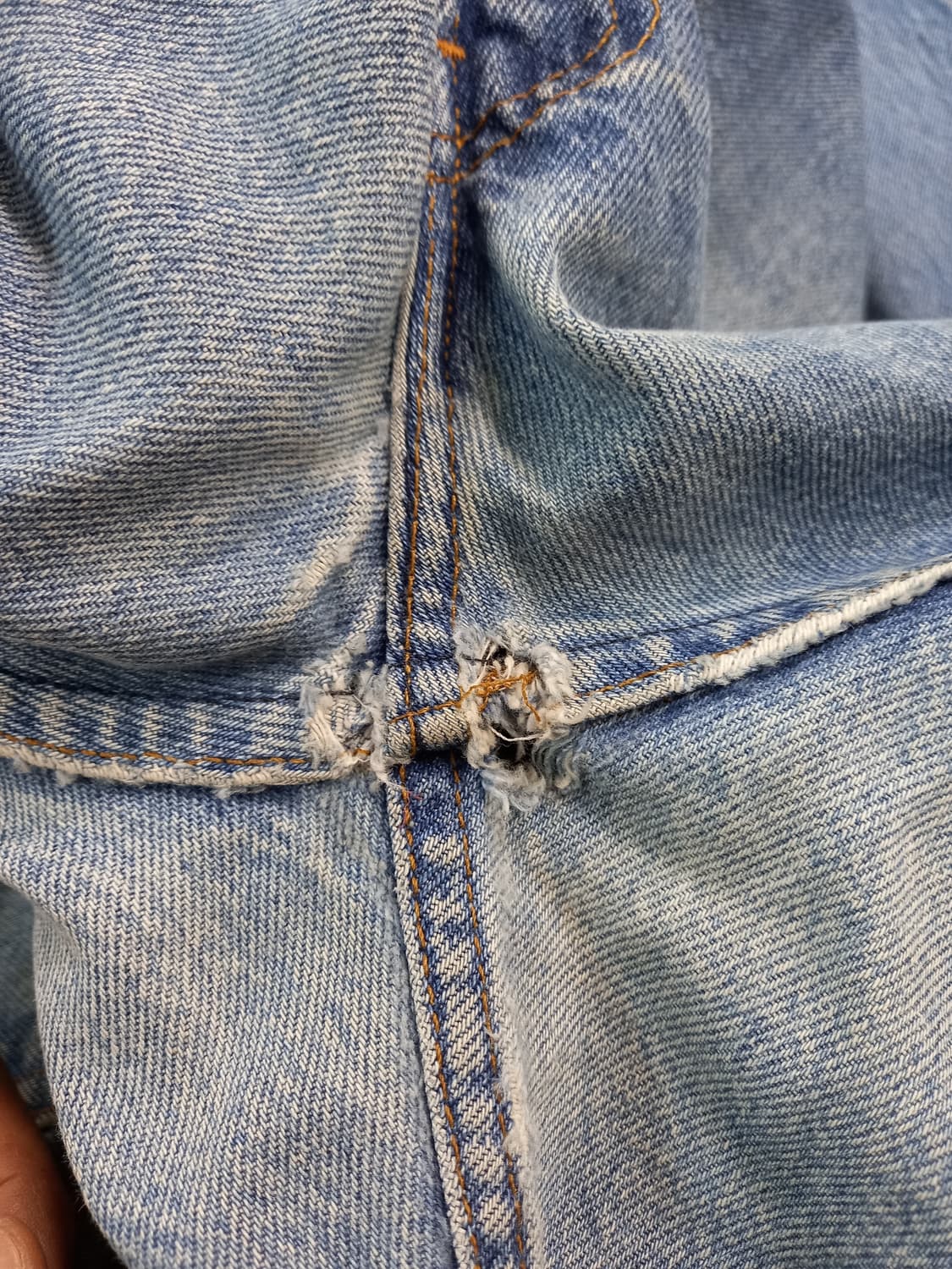 42 90's 리바이스505-0217USA 오렌지탭 테이퍼드진 42-01 상품이미지10