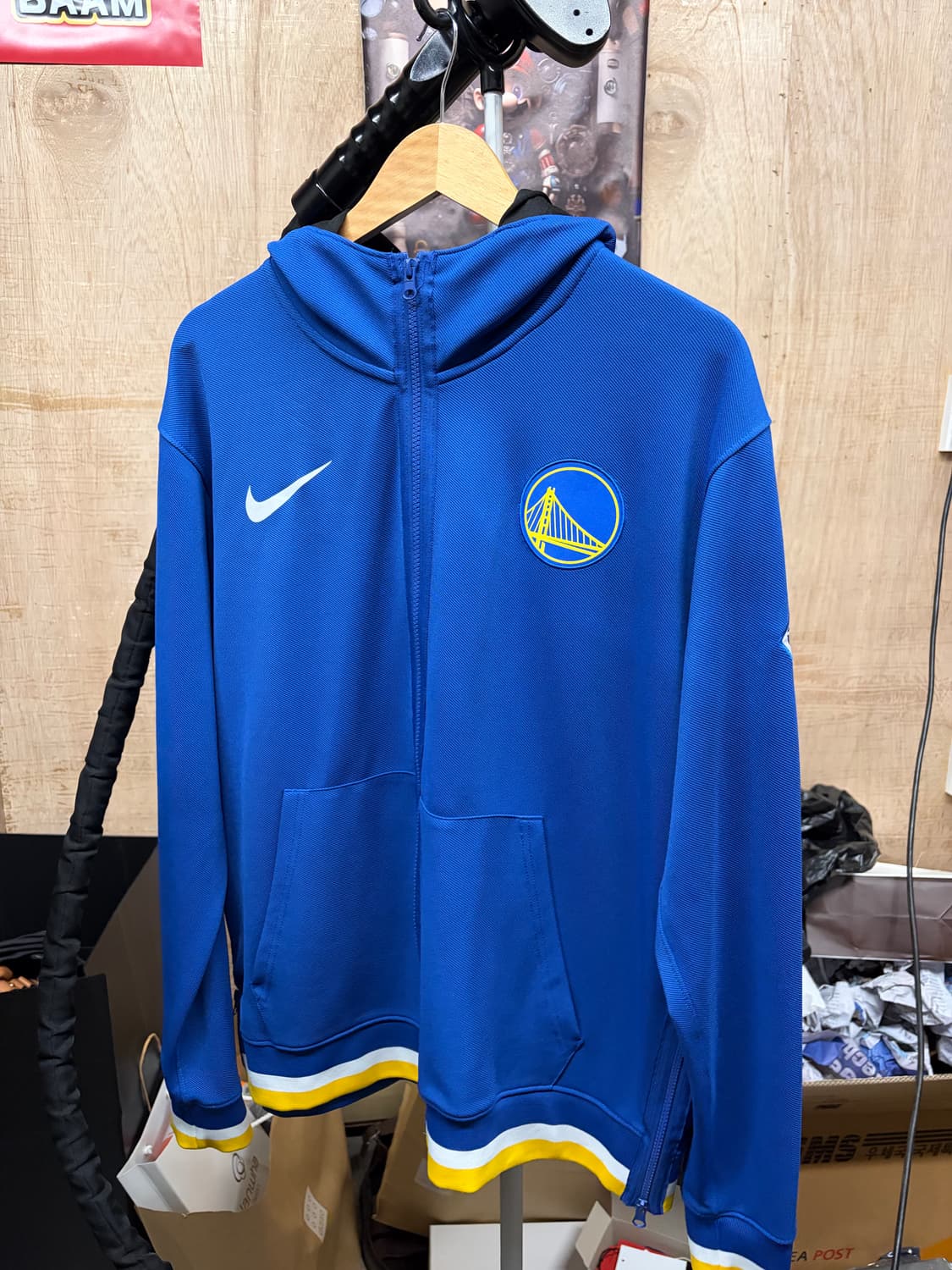 나이키xNBA 골든스테이트 후드집업 상품이미지1