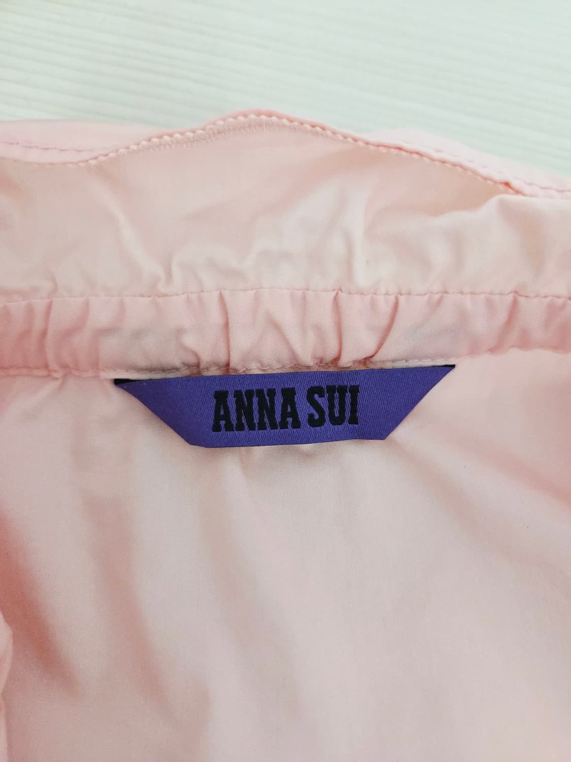 ANNA SUI 안나수이 핑크 셔링 밴딩 집업 자켓 상품이미지8