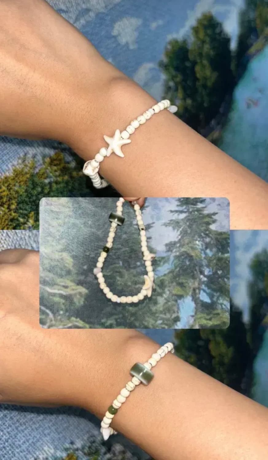 빈티지 비즈 바다 팔찌 /  sea bracelet 상품이미지1