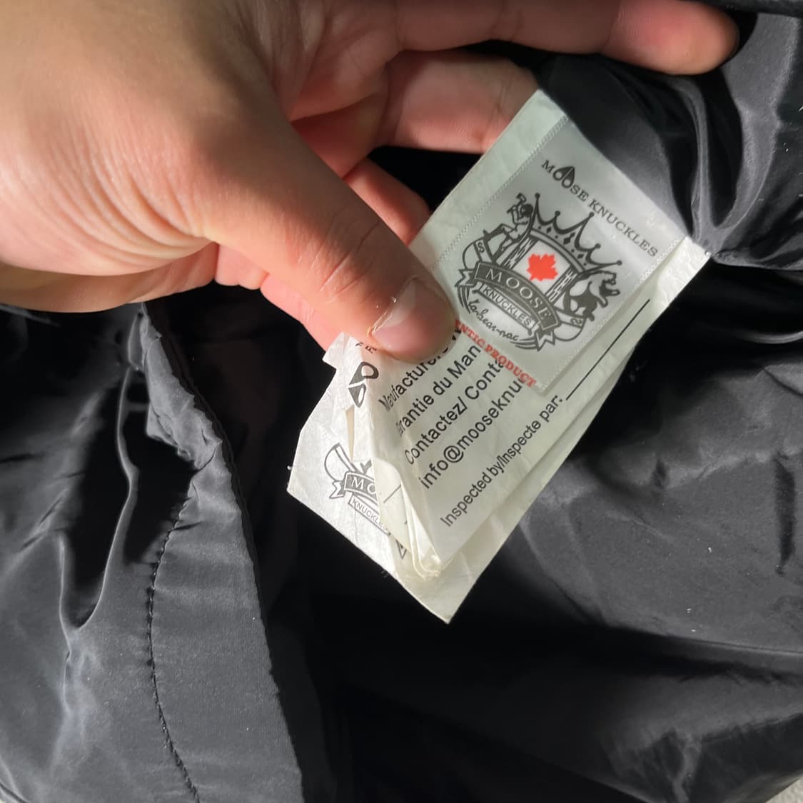 100 무스너클 스틸링 블랙 폭스퍼 구스다운 롱패딩 상품이미지6