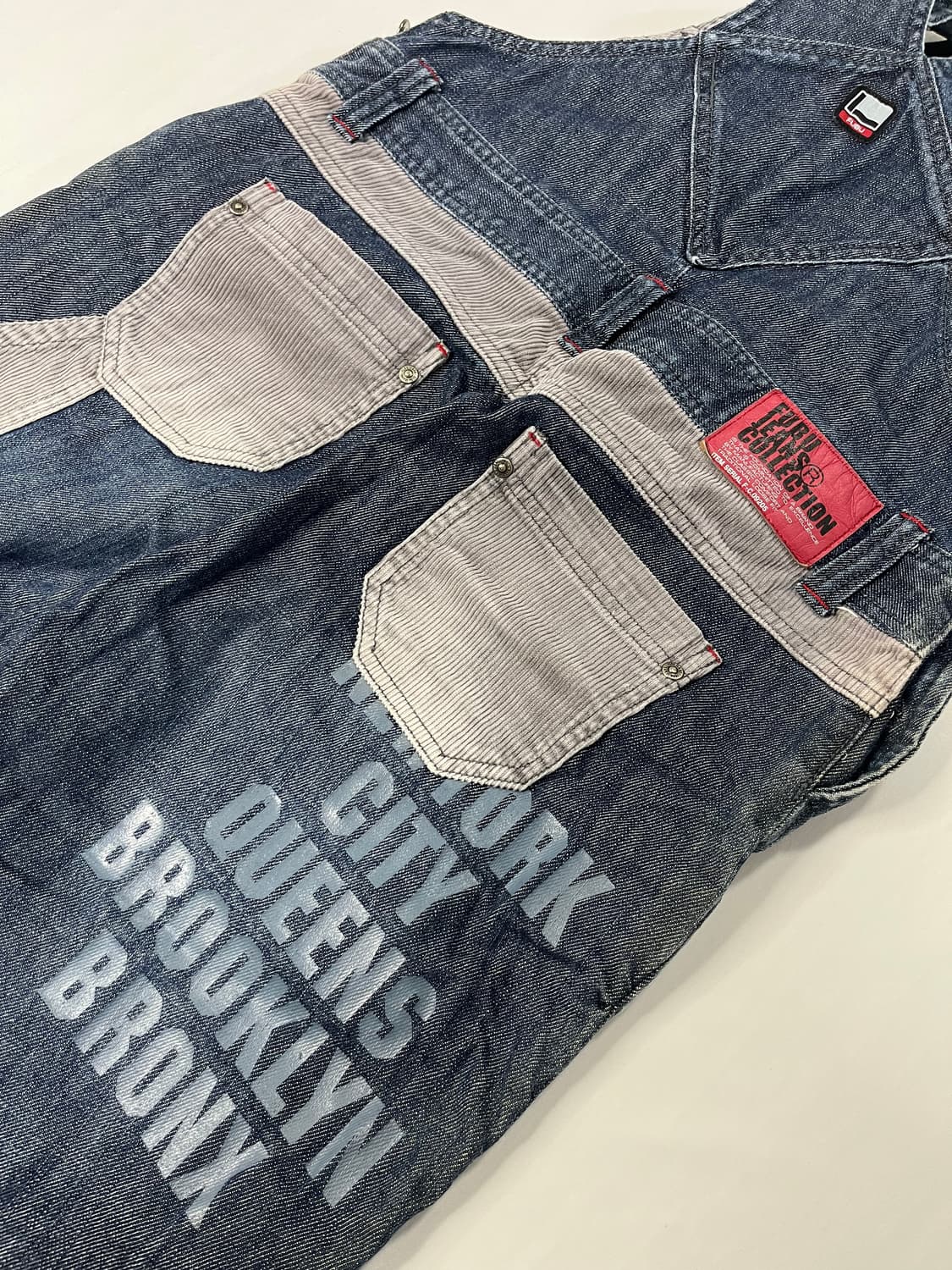 00’s FUBU 빈티지 데님 멜빵바지 상품이미지7