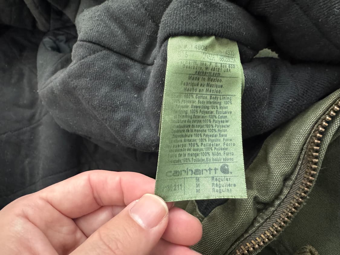 [M] 칼하트 j130-211 후드 집업 자켓 카키 그린 상품이미지8