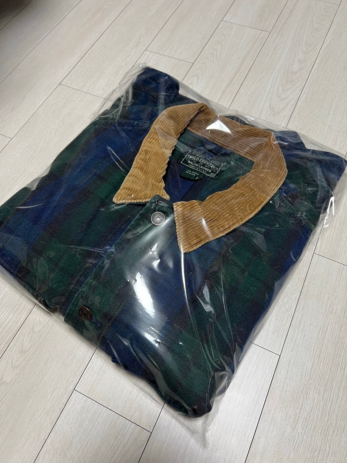 90s폴로컨츄리 체크 덩가리핏자켓 XXL 상품이미지10