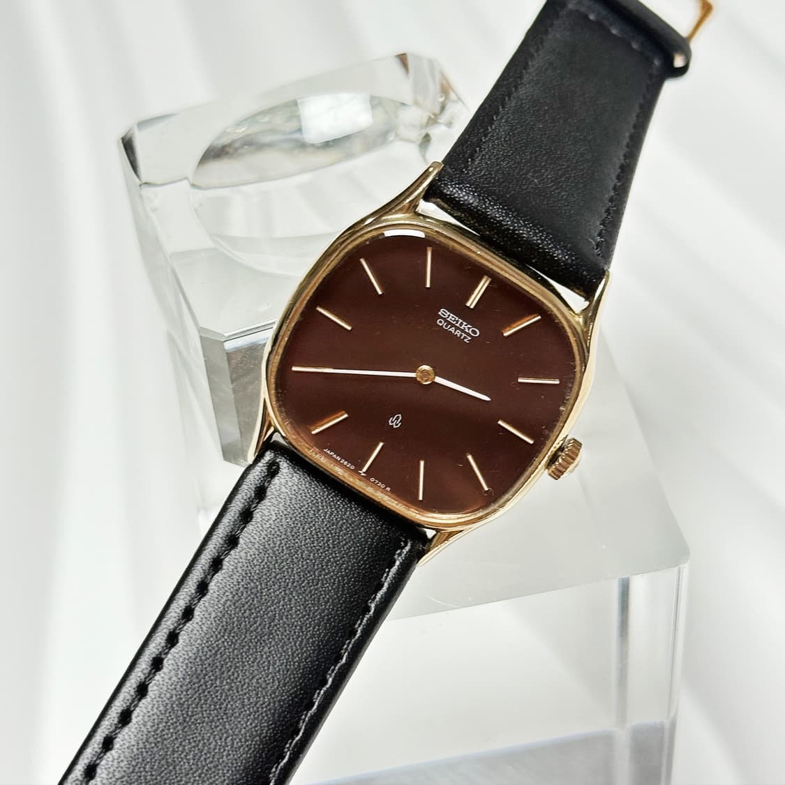 80's90's 빈티지 세이코 브라운 다이얼 드레스 워치 상품이미지3