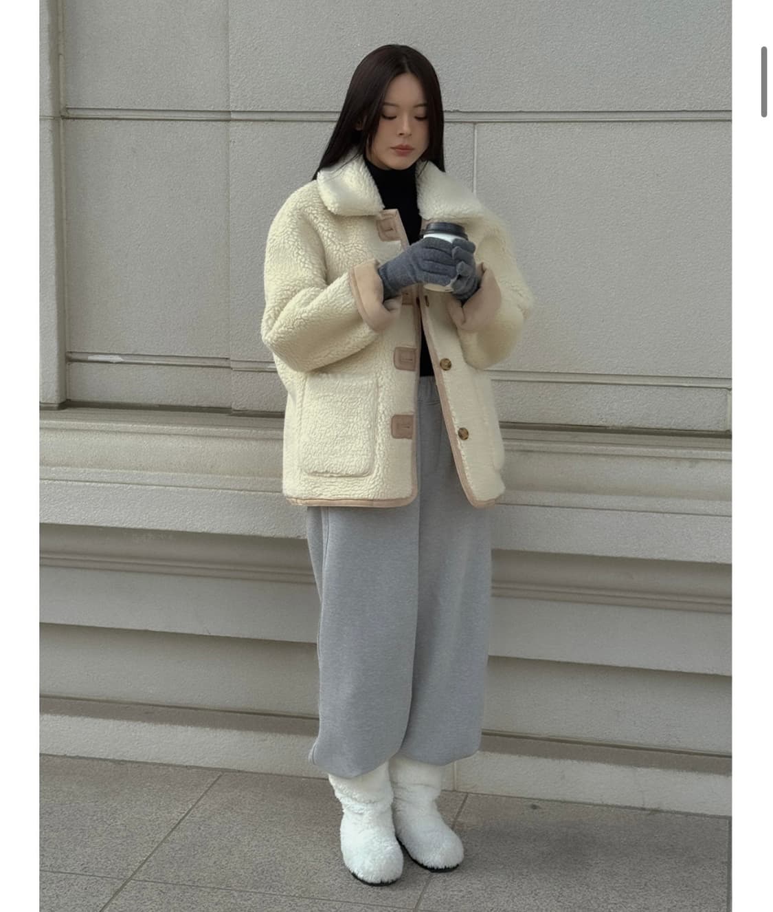 틸아이다이 리버시블 스웨이드 무스탕 자켓 상품이미지10