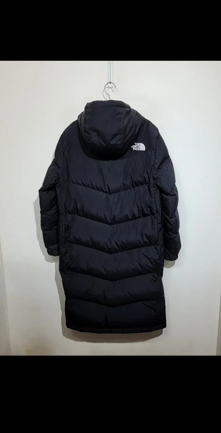 (L) 노스페이스 거위털 롱패딩 점퍼 블랙 구스다운 패딩코트 후드  상품이미지7