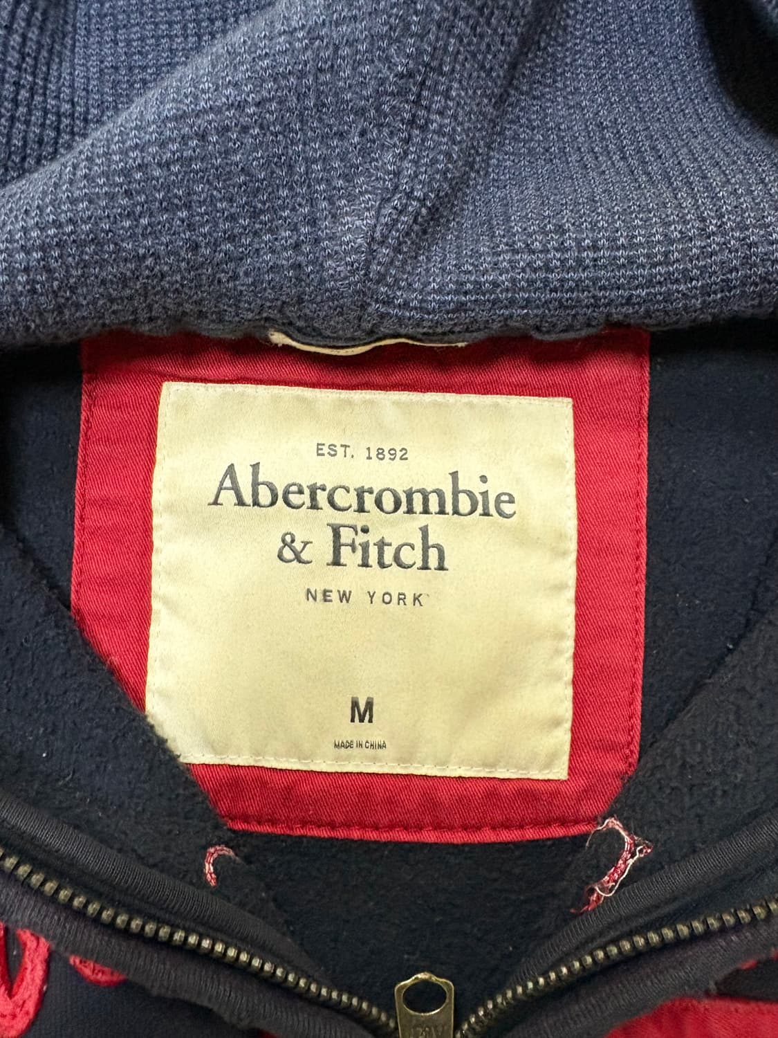 아베크롬비 후드집업 네이비 m 상품이미지2