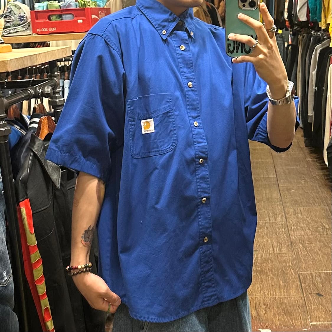 [HI] 칼하트 반팔셔츠 블루 상품이미지4