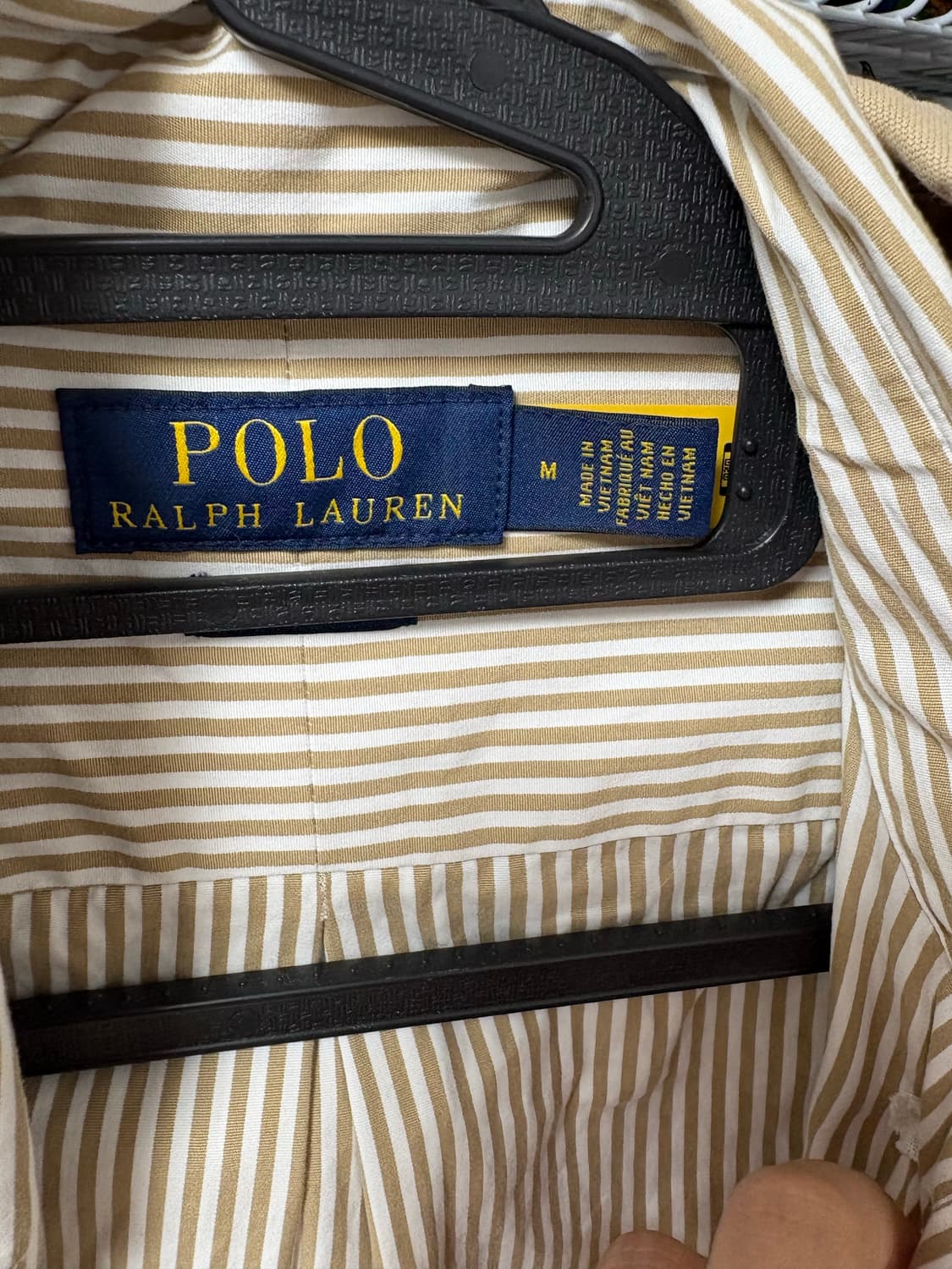 폴로랄프로렌 베이지 스트라이프 셔츠(빈티지,구제아님) 상품이미지2