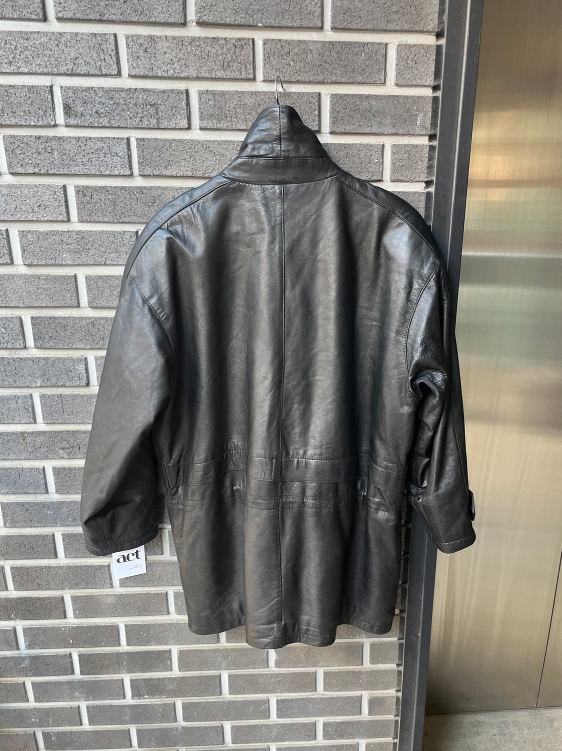 90s genuine lambskin 램스킨 양가죽 미디 자켓 상품이미지6