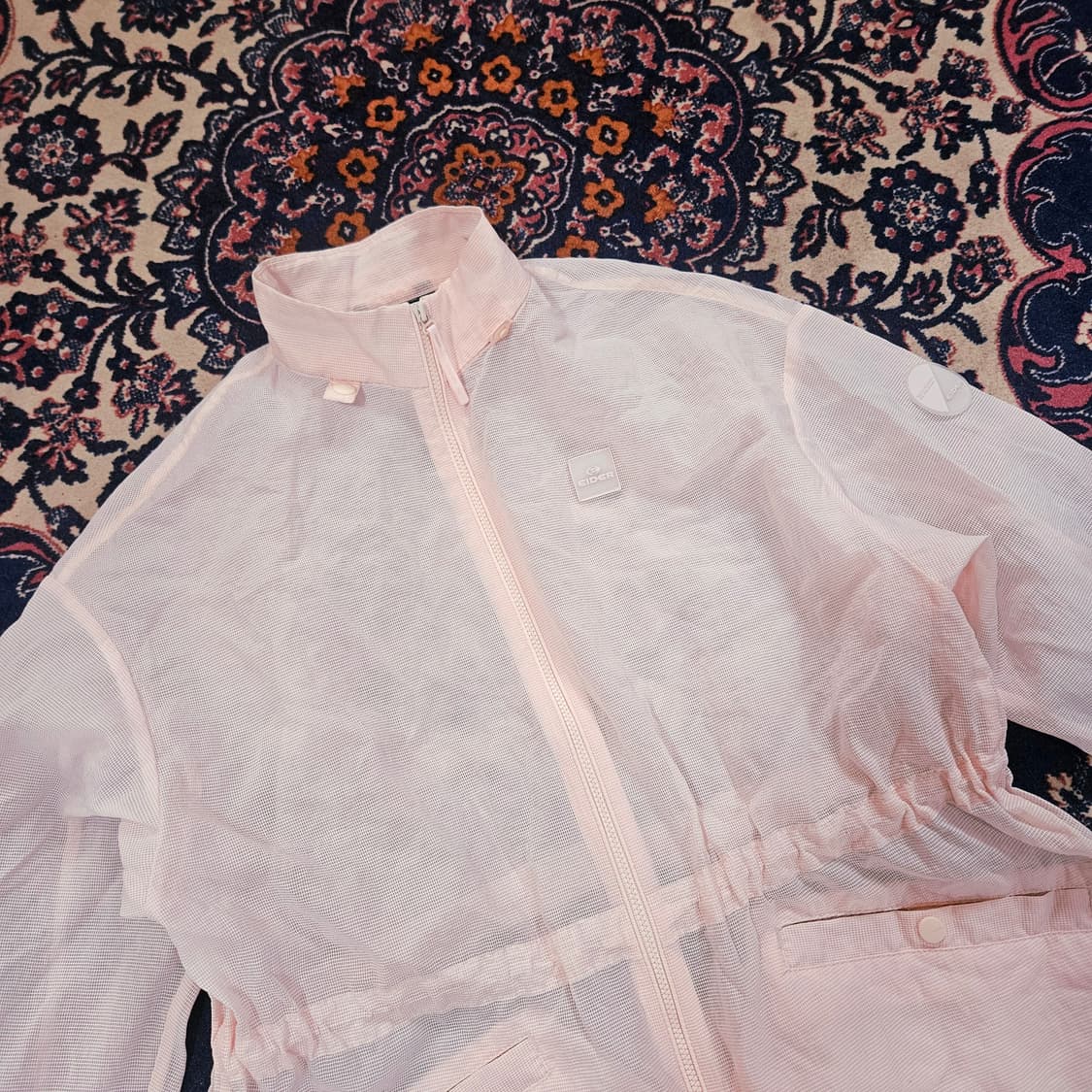 아이더(Eider) 23ss 핑크 허리 스트렙 초경량 바람막이 상품이미지2