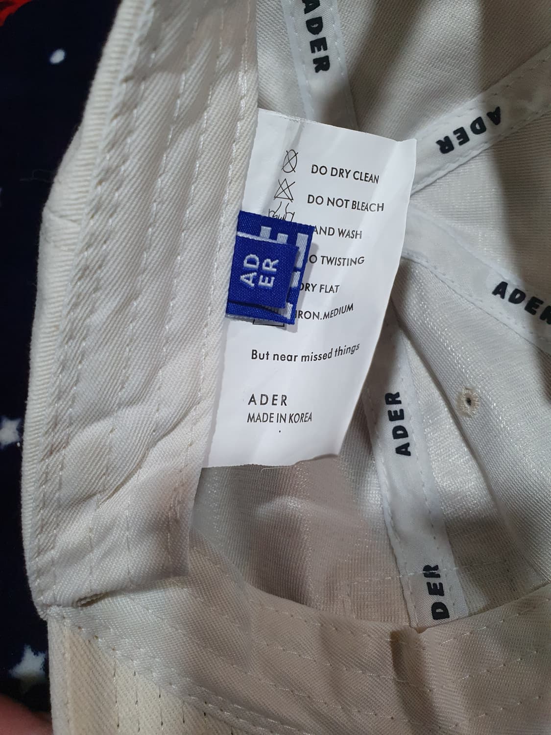 무배 아더에러 Ader  볼캡 상품이미지3