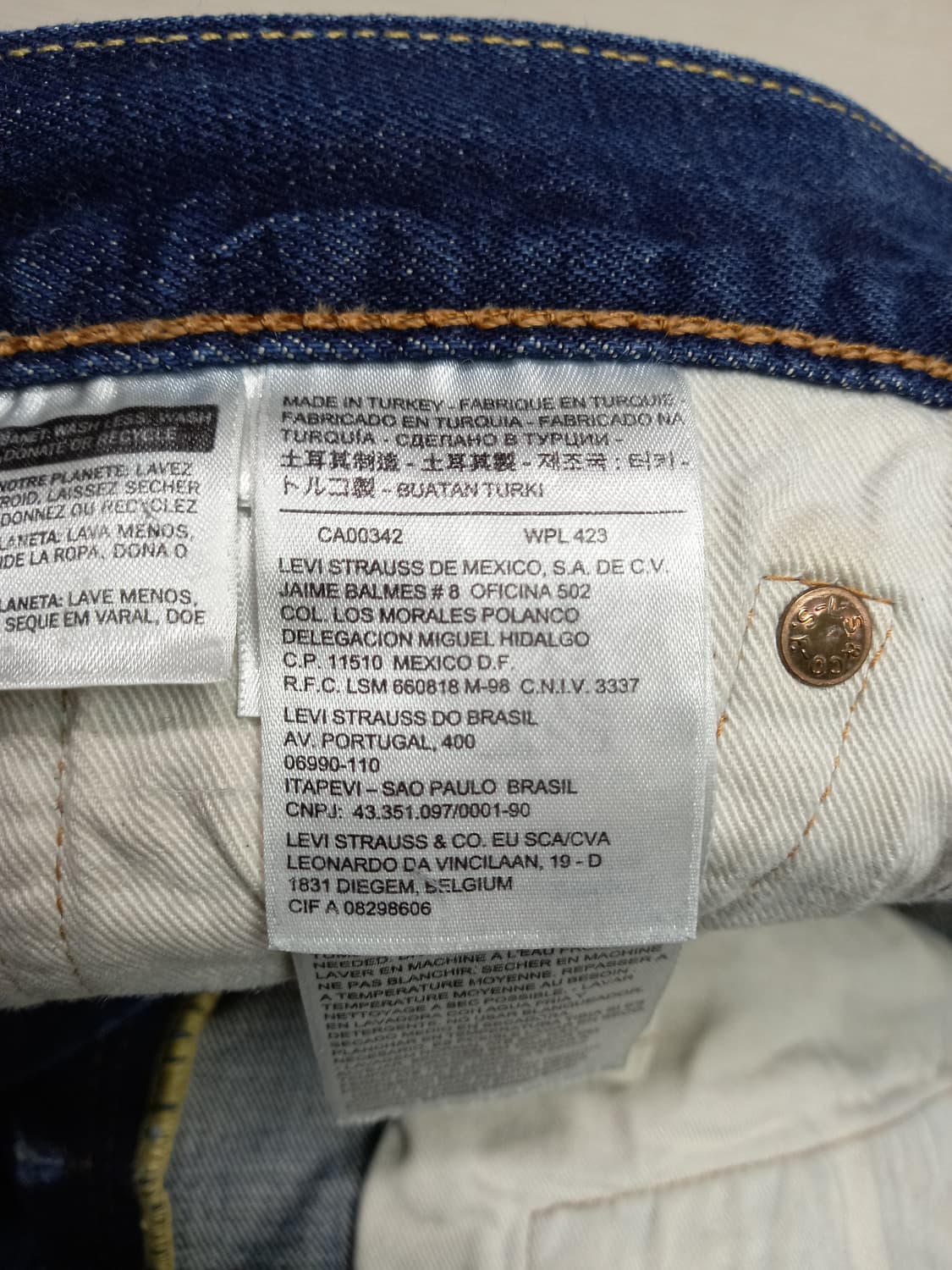 34 리바이스501 Turkey 울12% 일자진 진청 34-597 상품이미지8