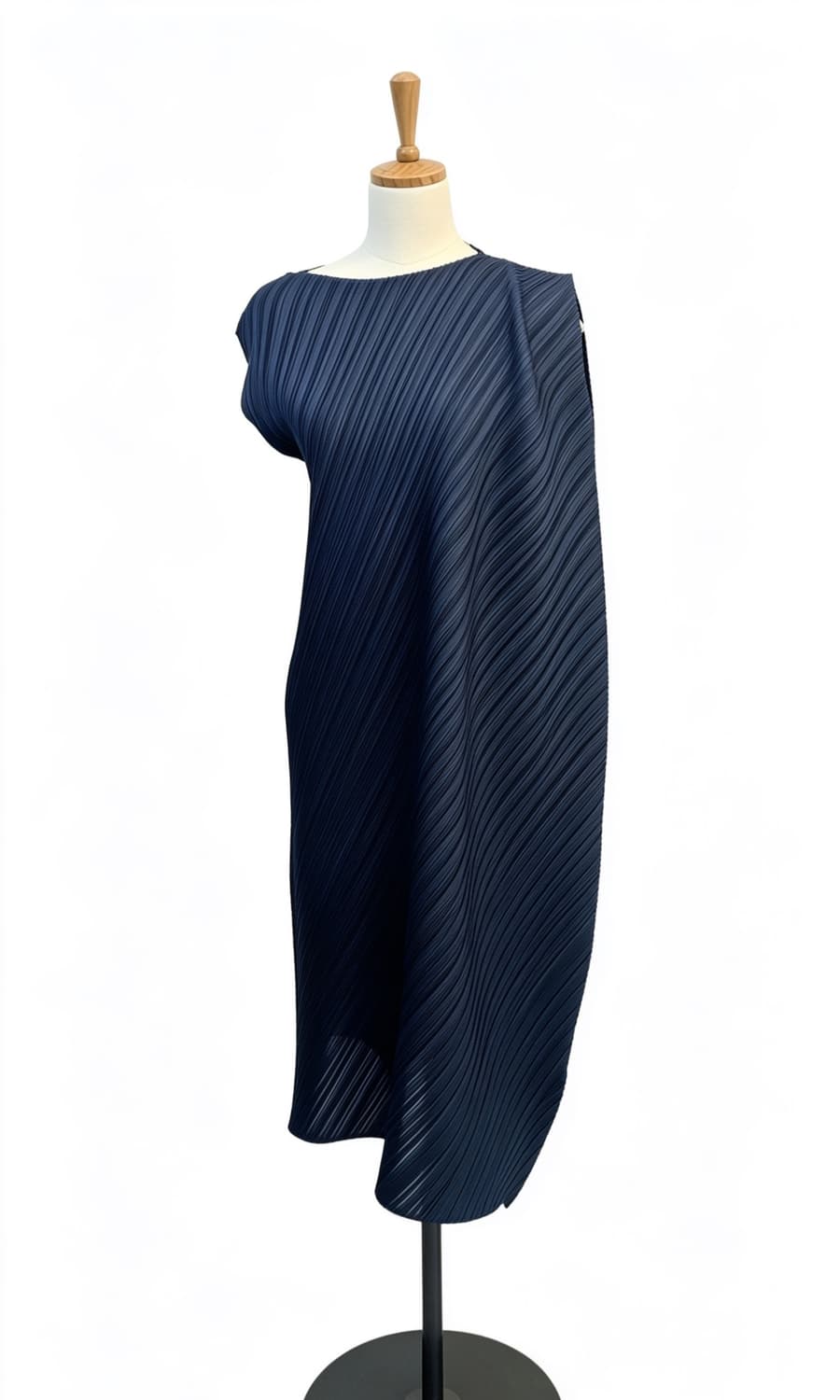 (이태리)PLEATS ITALY 사선 언밸런스 입체 플리츠 원피스 상품이미지1