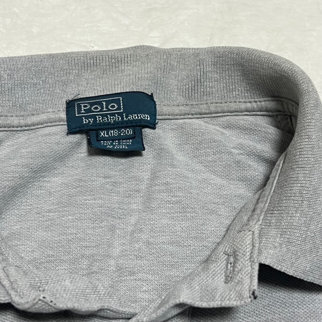 폴로 랄프로렌 긴팔카라티 그레이 XL(18-20) 상품이미지3
