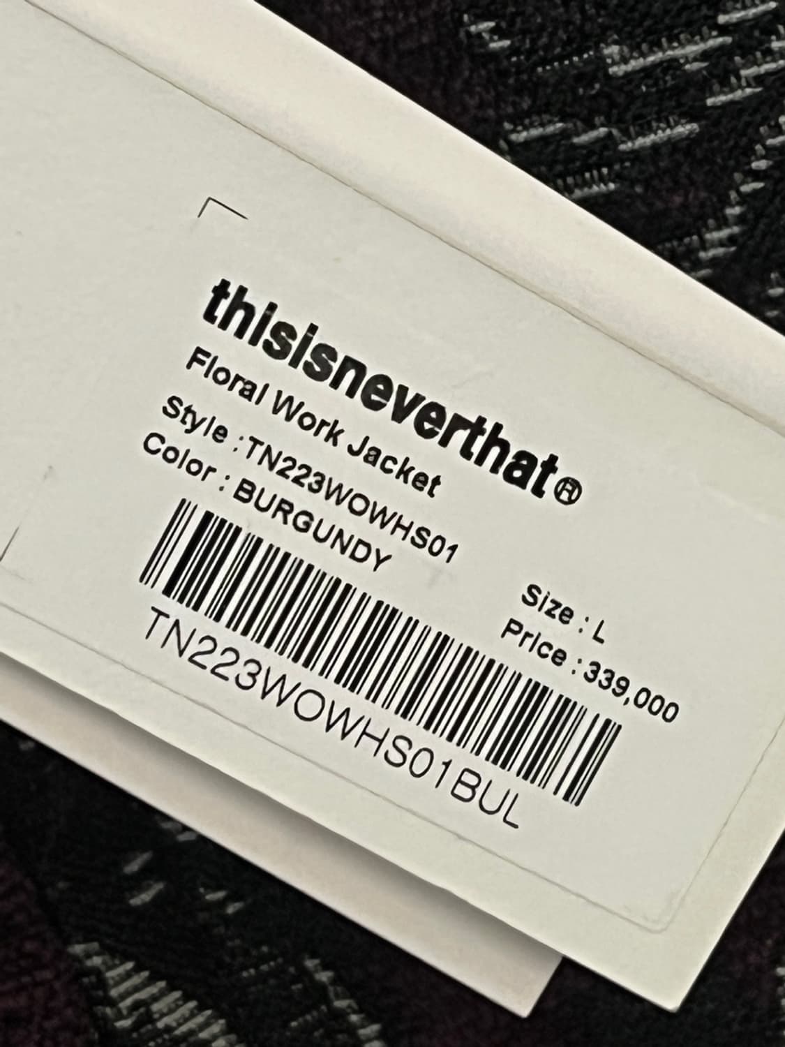 디스이즈네버댓 플로럴 워크 자켓 상품이미지6