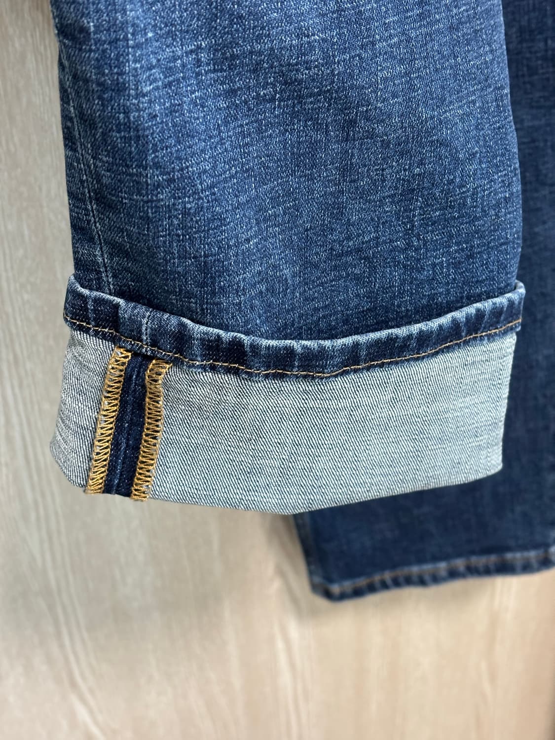 닐바렛 6포켓 인디고 데님팬츠48/32“/중청 상품이미지5