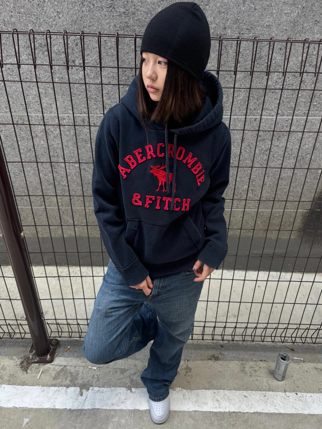 아베크롬비 네이비 후드티 상품이미지1