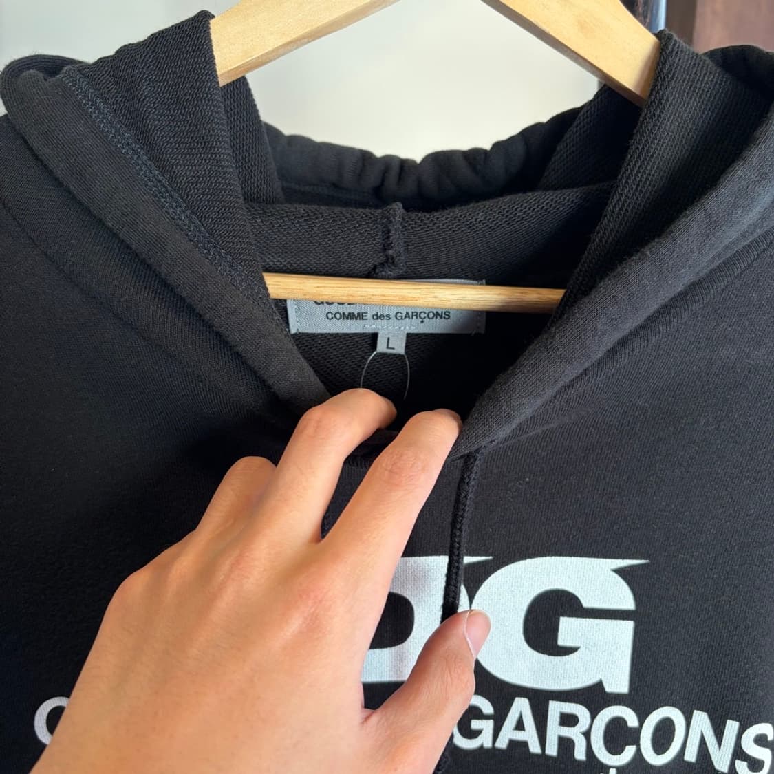 15479 - 꼼데가르송 블랙 CDG 후드티 상품이미지5