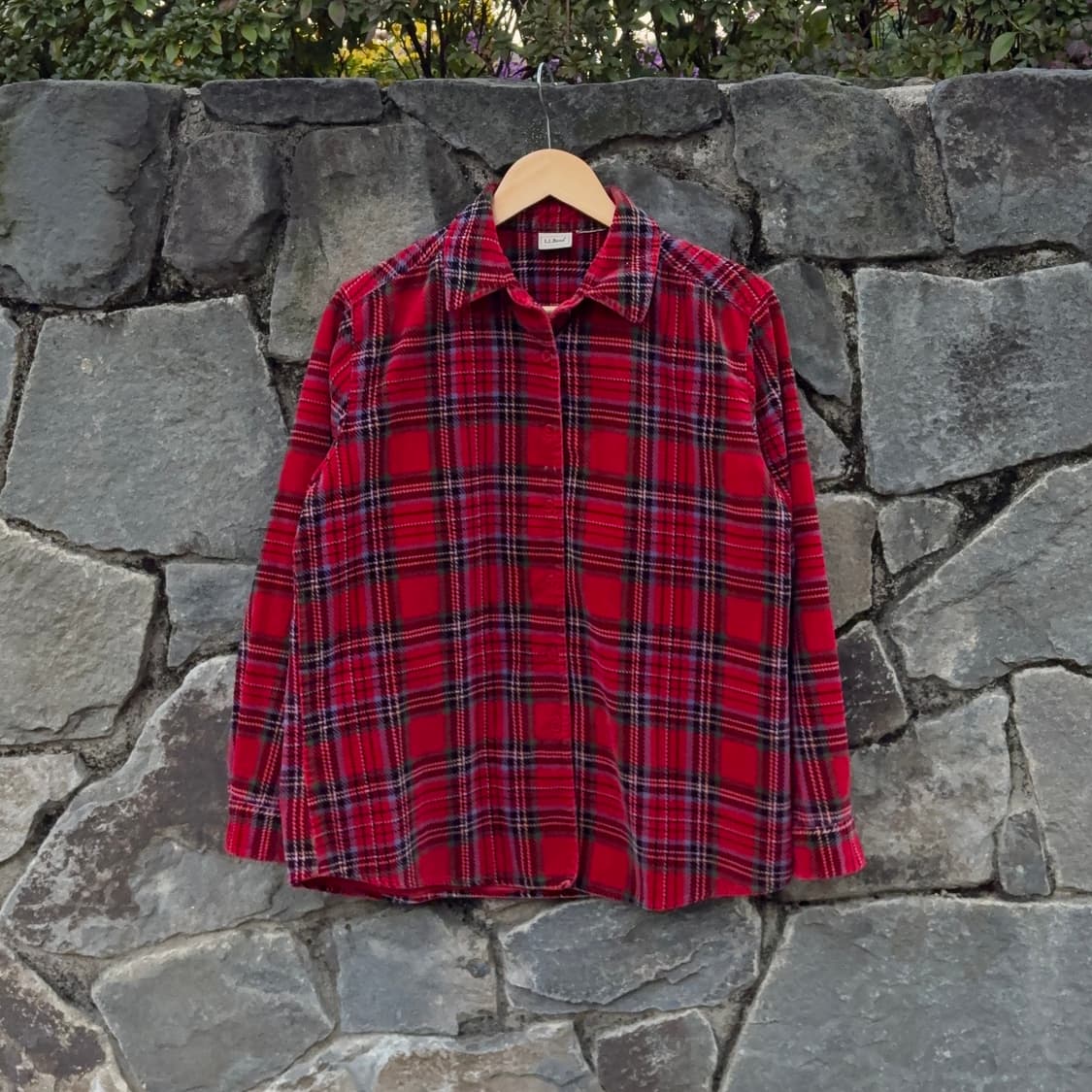 엘엘빈 L.L.Bean 레드 타탄 플란넬 셔츠 상품이미지1