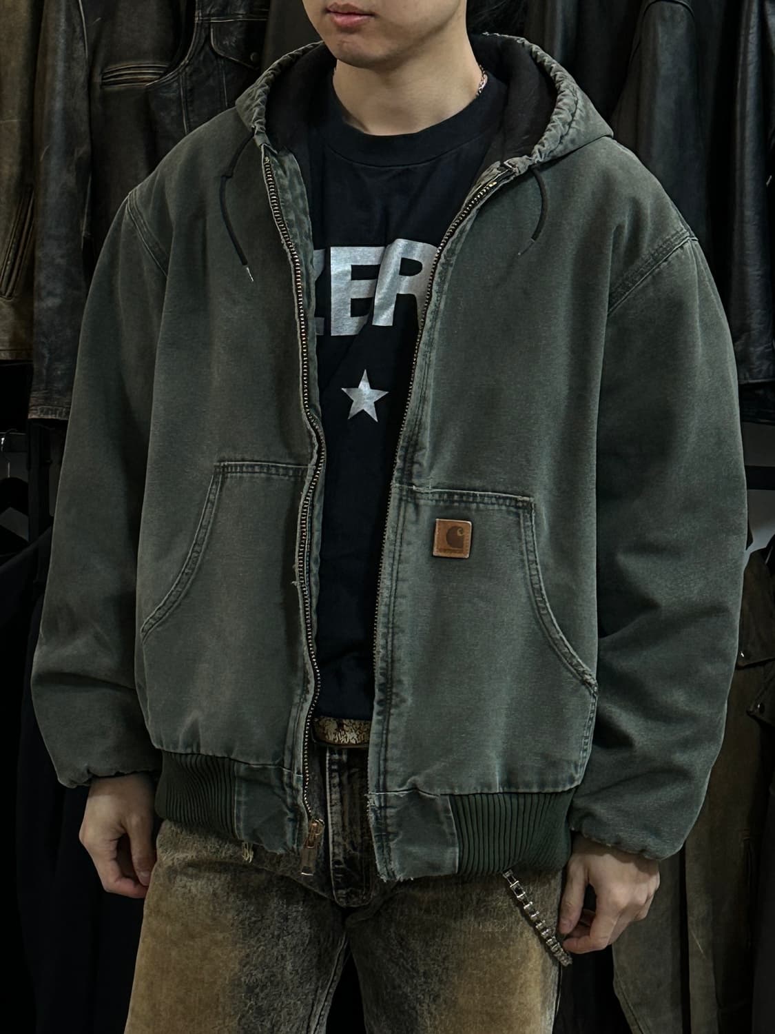 OG 칼하트 J130 액티브 자켓 칼하트 MOS 모스그린 상품이미지9